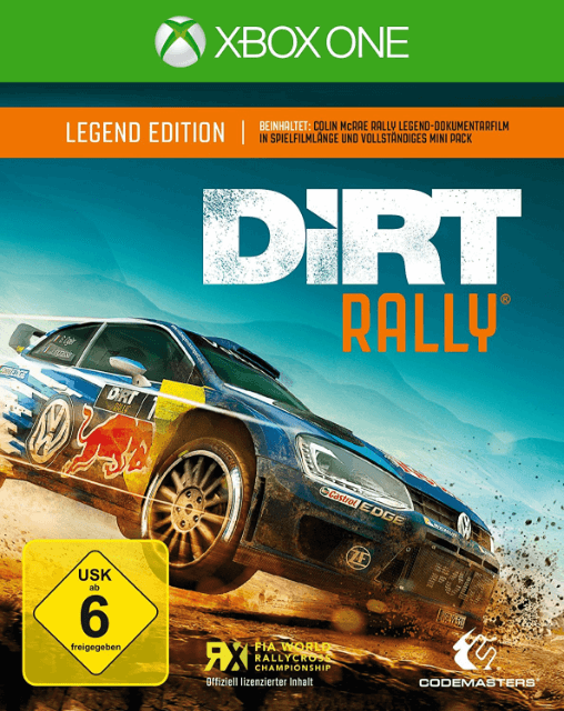 Dirt Rally box art for Xbox One